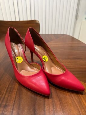 Christian Siriano Pump Lipstick Red Heels Size 9.5 NWOB
